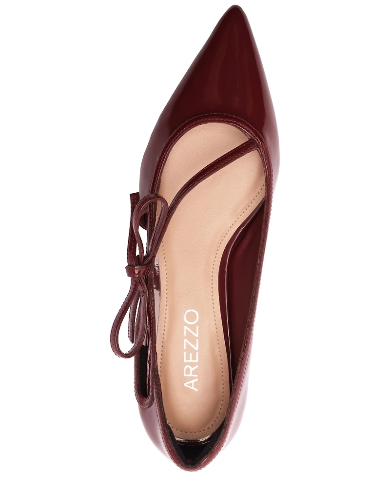 Arezzo Women's Tessa Pointed Toe Ballet Flats