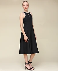 Avec Les Filles Women's Panelled Halter Swing Dress
