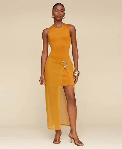 Avec Les Filles Women's Sarong Maxi Dress