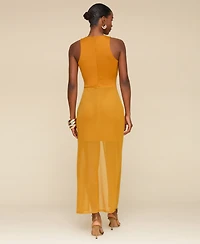 Avec Les Filles Women's Sarong Maxi Dress
