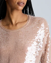 Kenneth Cole Women's Oversized Sequin T-Shirt