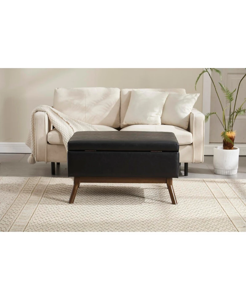 Streamdale Mid-century modern storage bench/coffee table, Assembled, Living/entry/family room