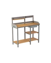Streamdale Outdoor potting bench with cabinet