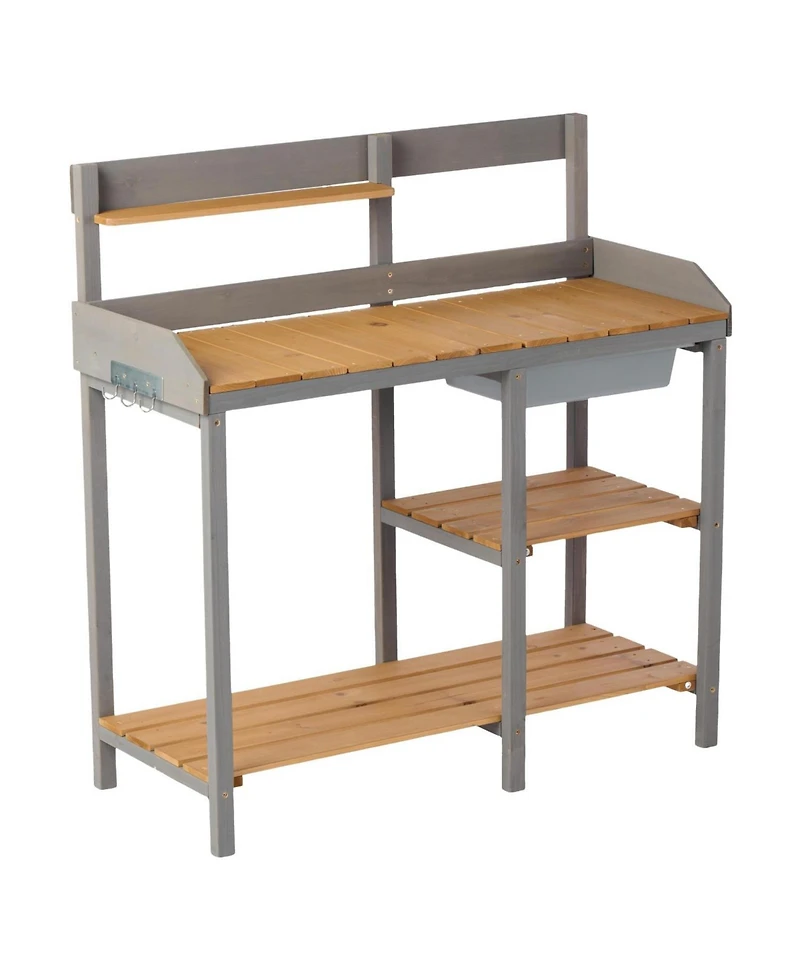 Streamdale Outdoor potting bench with cabinet