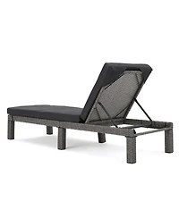 Streamdale Wicker Patio Chaise Lounge with Water Resistant Cushion
