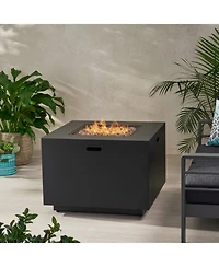 Streamdale 24" Patio Fire Pit, 33" Square, 50K Btu, Dark Grey, Tank Inside