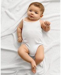 MeMoi Baby Girls 3 Pair Pack Cotton Rich Ribbed and Dot Pattern Bodysuits
