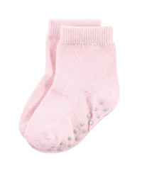 Touched by Nature Baby Girls 12Pk Organic Non Skid Socks