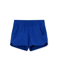 Lands' End Girls Slim Stretch Woven Swimsuit Shorts