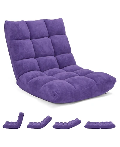 Adjustable 14-position Cushioned Floor Chair
