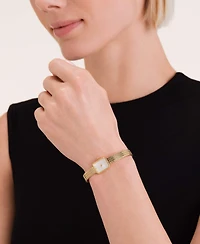 Rosefield Mini Octagon Women's Gold Tone Stainless Bracelet Watch 18.5mm
