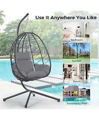 Streamdale Egg chair with stand, indoor/outdoor, patio, bedroom, balcony