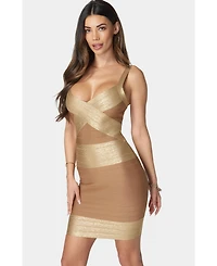 Bebe Women's Color Block Bandage Dress