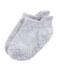 Touched by Nature Baby Boys Safe Steps Organic Cotton Socks with Non Skid Grip
