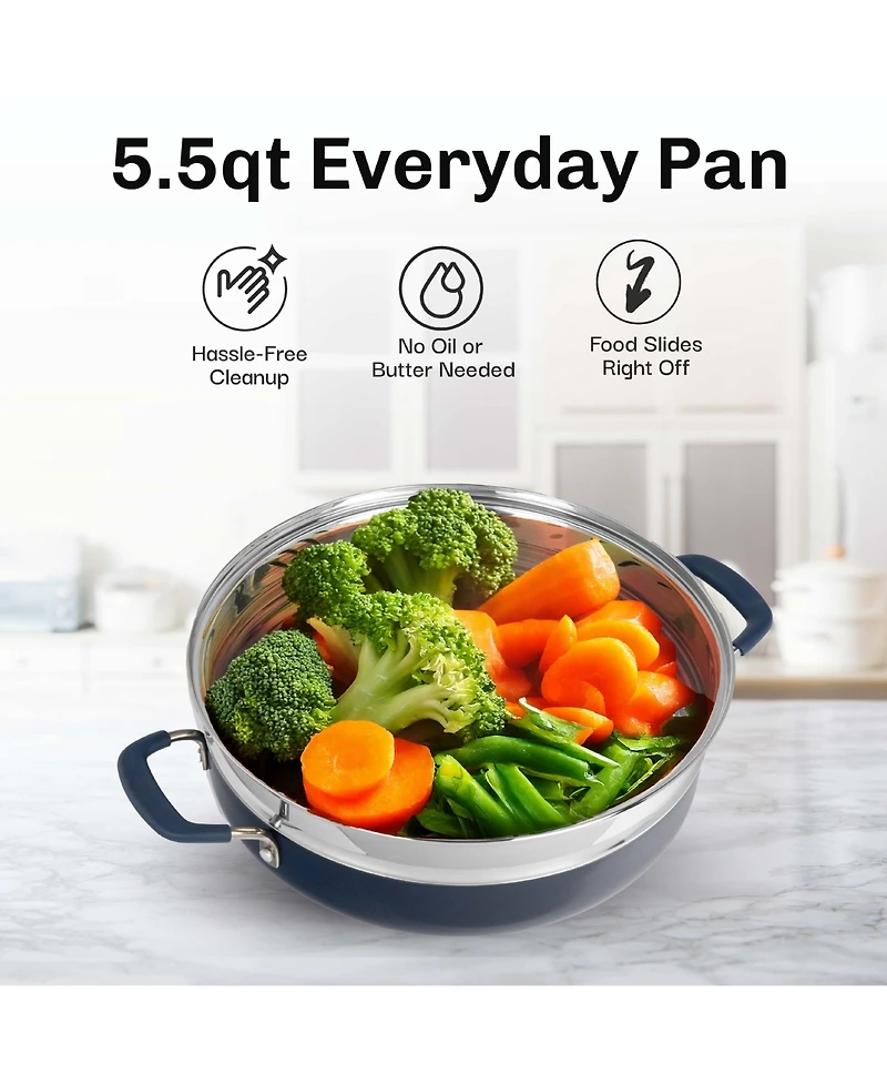 5.5 Quart Everyday Pan with Steamer