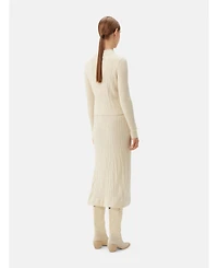 Gobi Cashmere Women's Cropped High Neck Cashmere Sweater