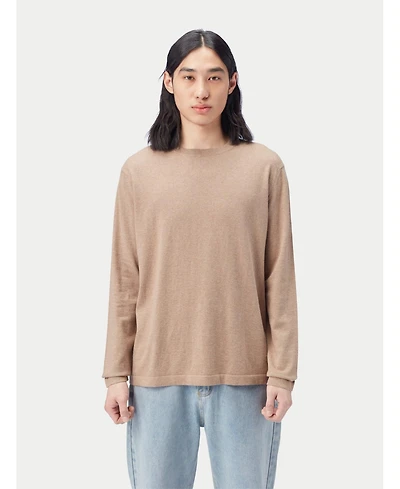 Gobi Cashmere Men's Crewneck Cotton Silk Cashmere Blend Sweater