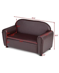 Kids Sofa Armrest Chair with Storage Function