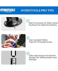 Swimline HydroTools Niagara Rainfall 7 Foot Adjustable Outdoor Solar Shower