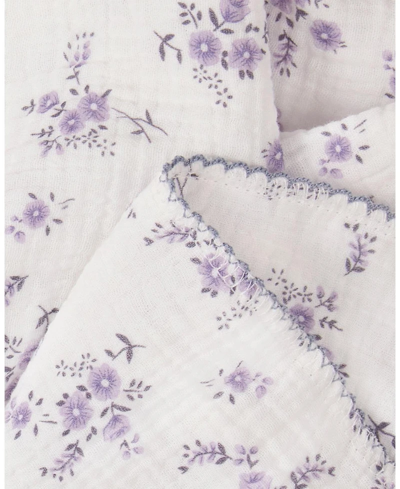 MeMoi Baby Girls "Abigail" Cotton Swaddle Blanket