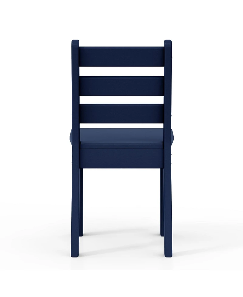 Outdoor Hdpe Kids Plastic Toddler Dining Chair (Set of Two)