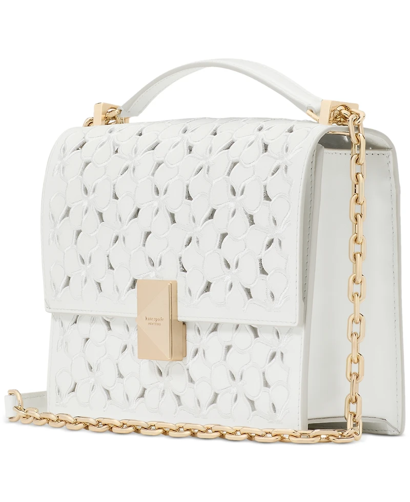 kate spade new york Deco Eyelet Chain Strap Leather Shoulder Bag