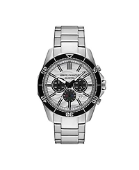 A|X Armani Exchange Men's Quartz Chronograph Silver Stainless Steel Watch, 44mm