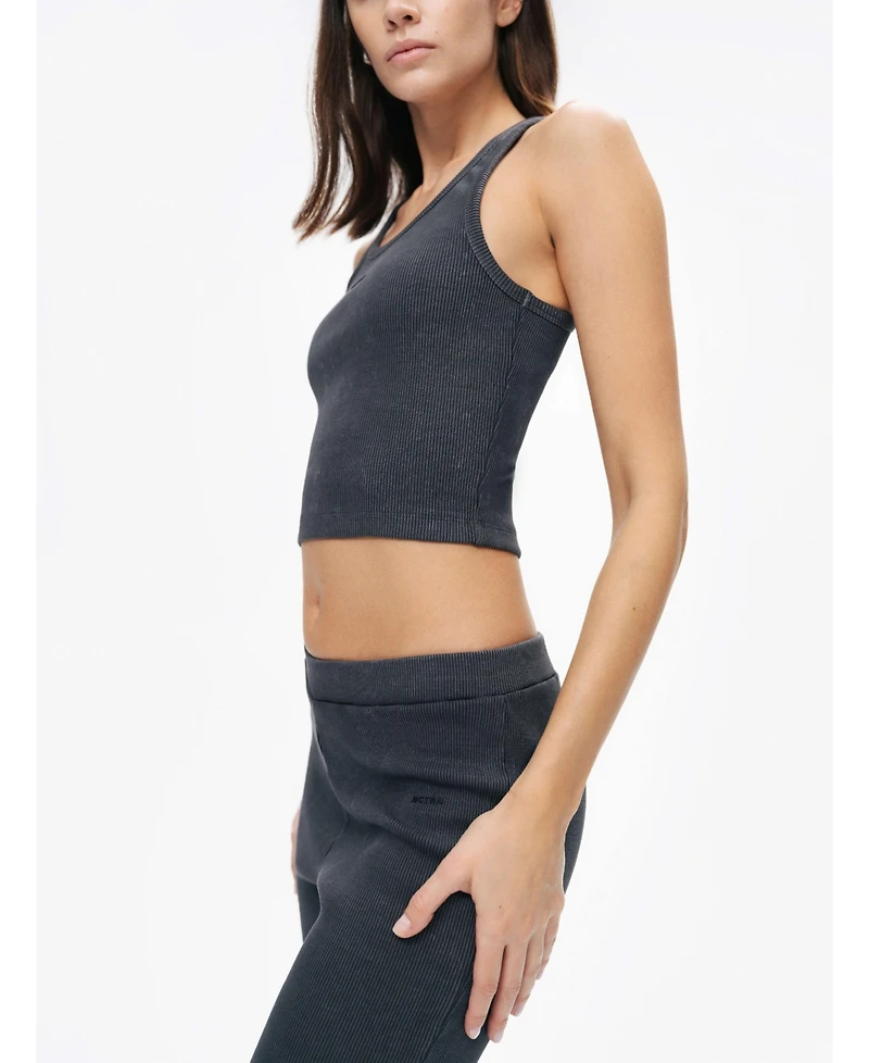 Nocturne Women's Ribbed Crop Top
