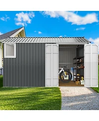 Streamdale 8x12 Metal Shed, Window, Floor, Vents, Hinged Door