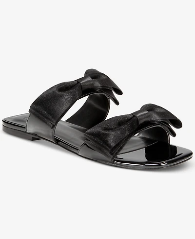Aaj By Aminah Women's Jody Bow Flat Sandals