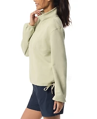 Bass Outdoor Women's Summit Popover Ribbed Collar T-Shirt