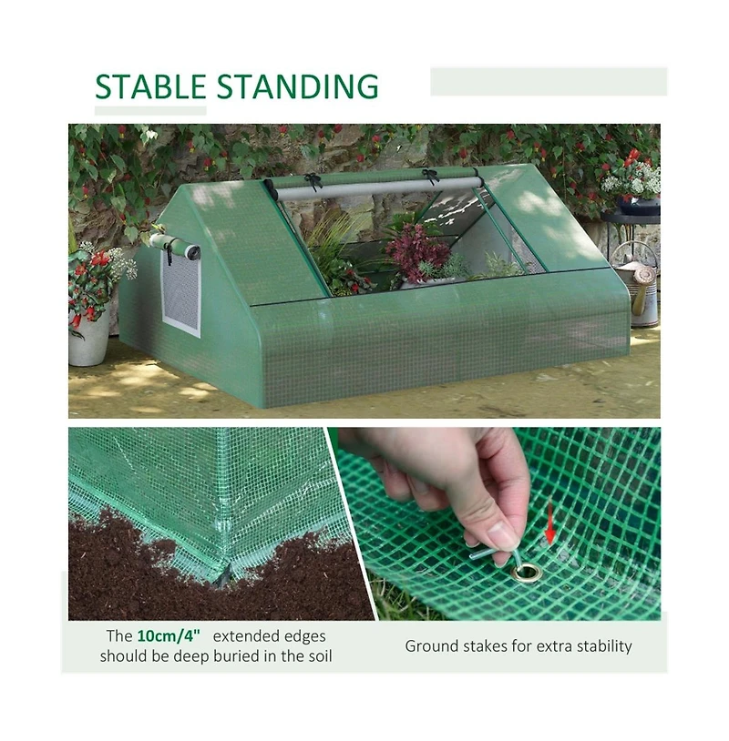 Green Mini Greenhouse – Compact and Versatile for Indoor and Outdoor Gardening