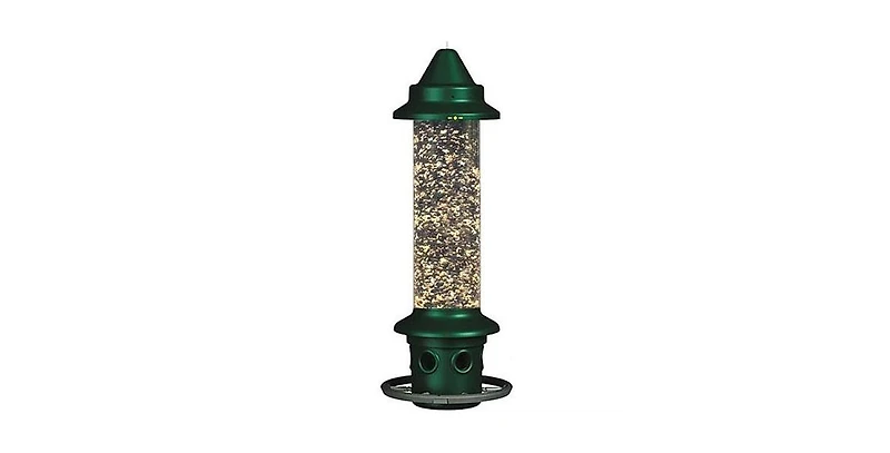 Squirrel-Proof Bird Feeder with Perch Ring for Outdoor Feeding Stations