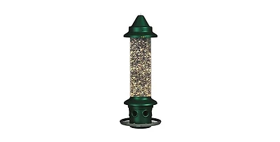 Squirrel-Proof Bird Feeder with Perch Ring for Outdoor Feeding Stations