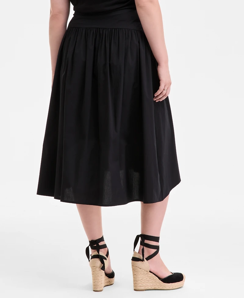 On 34th Women's Drop-Waist Midi Skirt, Exclusively at Macy's