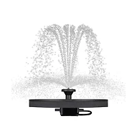 Solar-Powered Birdbath Fountain – Outdoor Water Pump Kit with 4 Nozzles for Garden, Patio, or Pond Use
