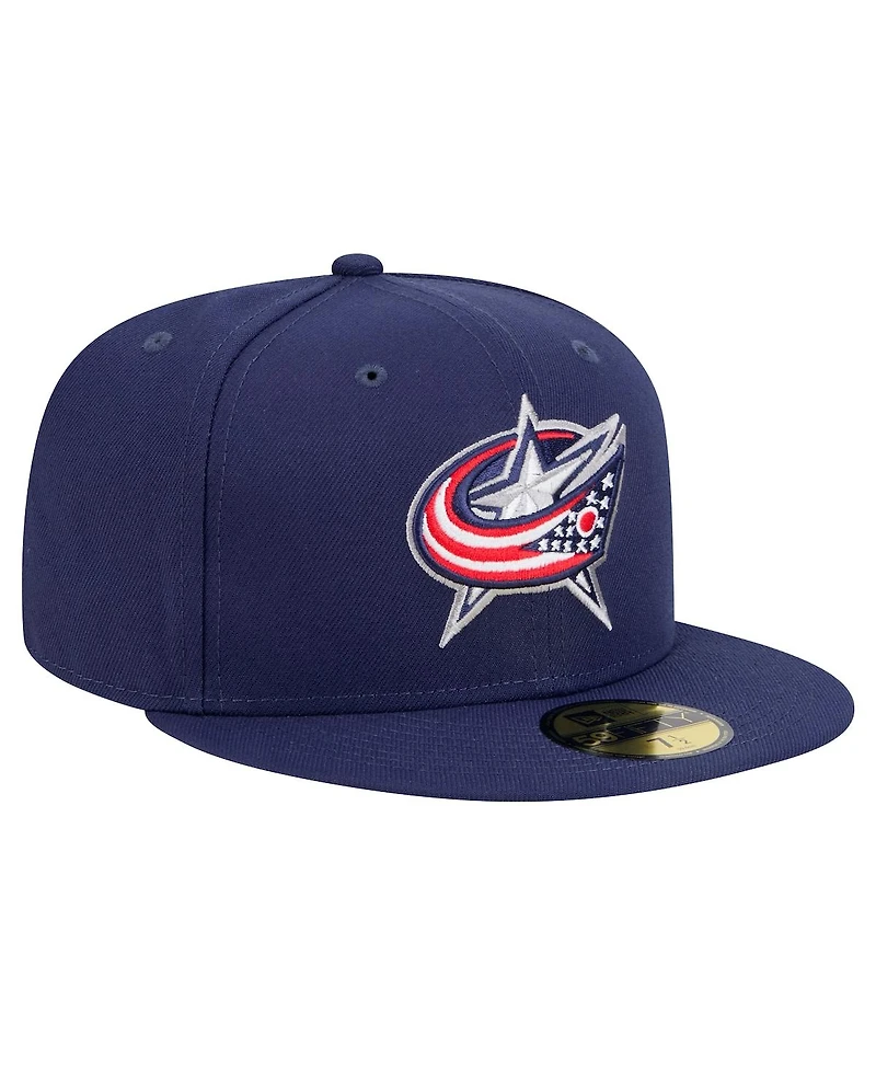New Era Men's Navy Columbus Blue Jackets Core 59FIFTY Fitted Hat