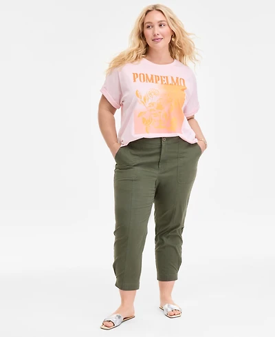 On 34th Trendy Plus Tapered Ankle Pants, Exclusively at Macy's