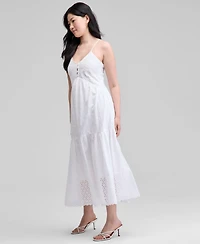 And Now This Petite Cotton Eyelet Tiered Maxi Dress, Exclusively at Macy's