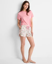 State of Day Women's Floral Knit Drawstring Shorts Xs-3X, Exclusively at Macy's