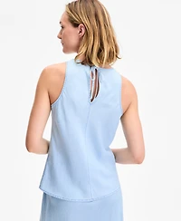 On 34th Women's Chambray Sleeveless Top, Exclusively at Macy's
