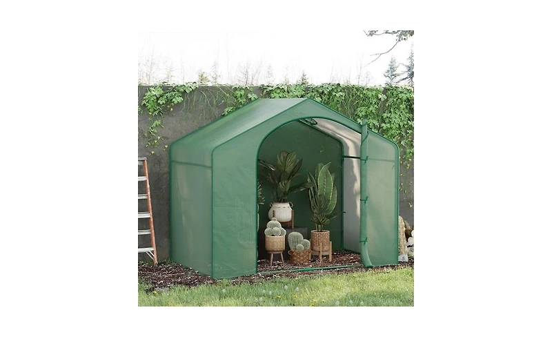 Mini Walk-In Greenhouse, Spacious Garden Structure for Easy Plant Care and Growth