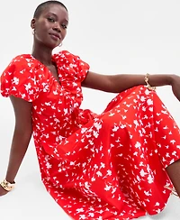 On 34th Women's Puff-Sleeve Midi Dress