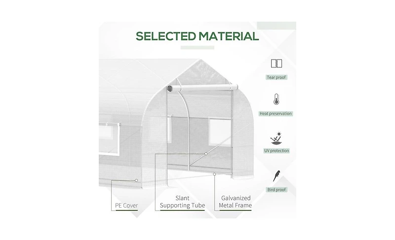 Spacious Greenhouse for Ideal Plant Growth and Year-Round Gardening