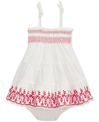 Polo Ralph Lauren Baby Girls Smocked Eyelet Dress