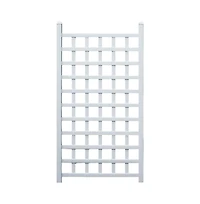 Vinyl Garden Trellis with Classic Lattice Design for Climbing Plants and Outdoor Decor