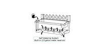 Indoor/Outdoor Polypropylene Wheeled Trellis Planter