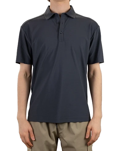 Vintage 1946 Men's Hybrid Short Sleeve Seersucker Polo Shirt