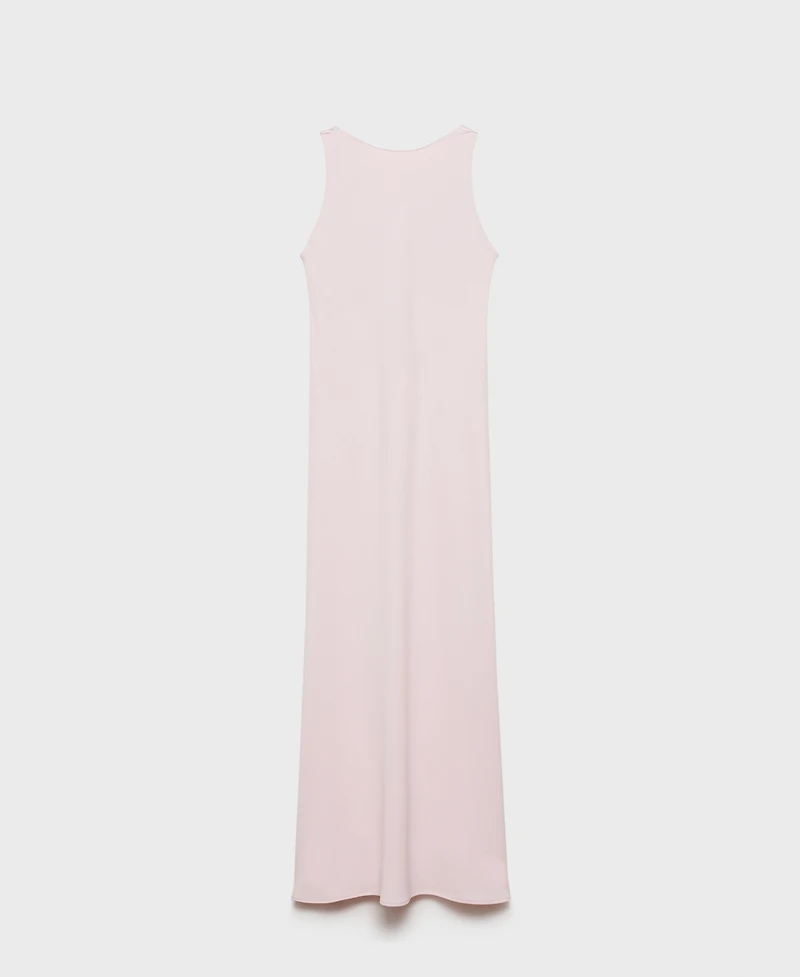 Mango Women's Open Back Satin Dress