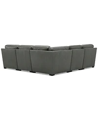 Radley Roll Arm 104" -Pc. Leather Square Corner L Sectional